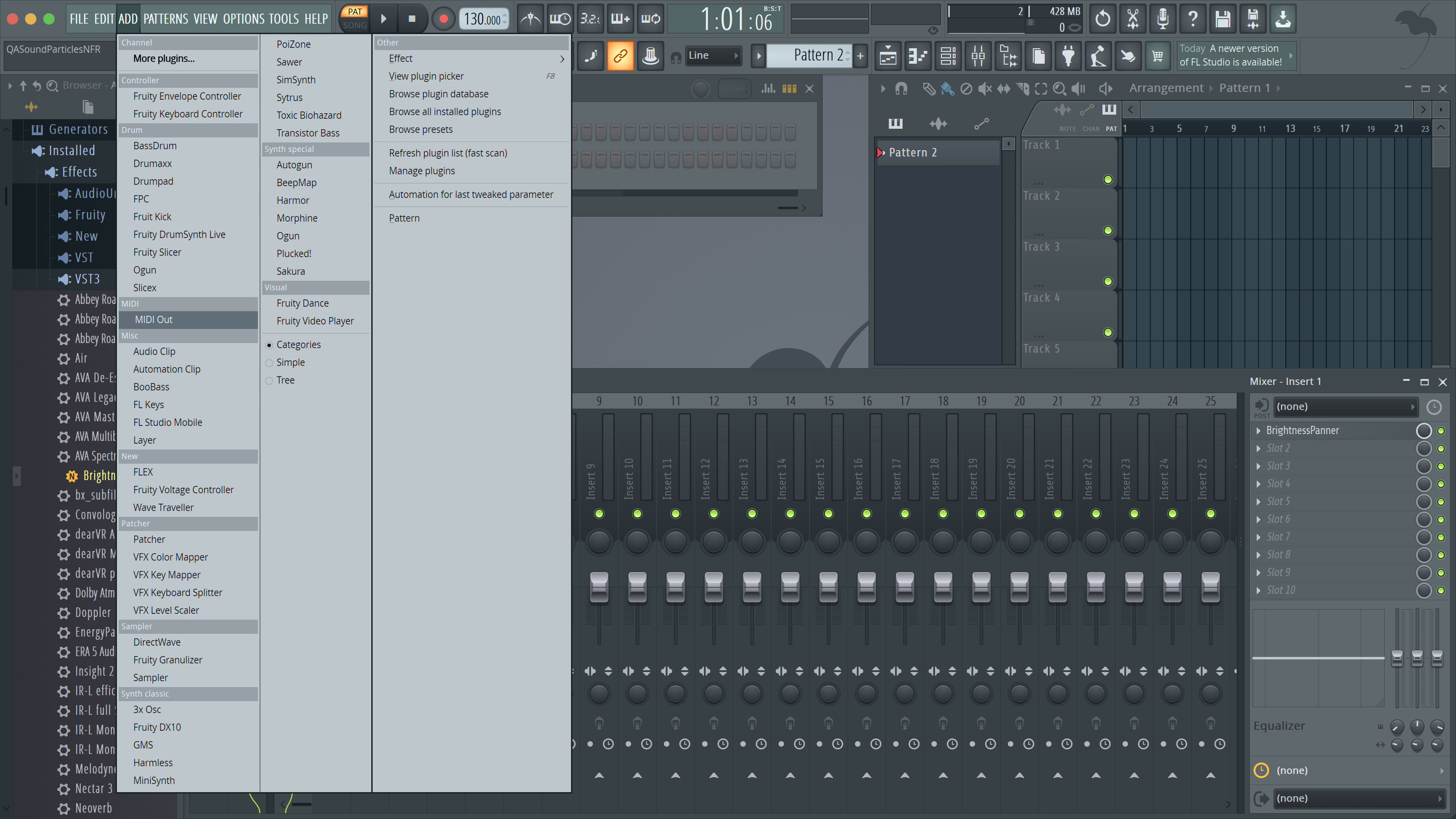 Brightness Panner / MIDI Mode - Sound Particles